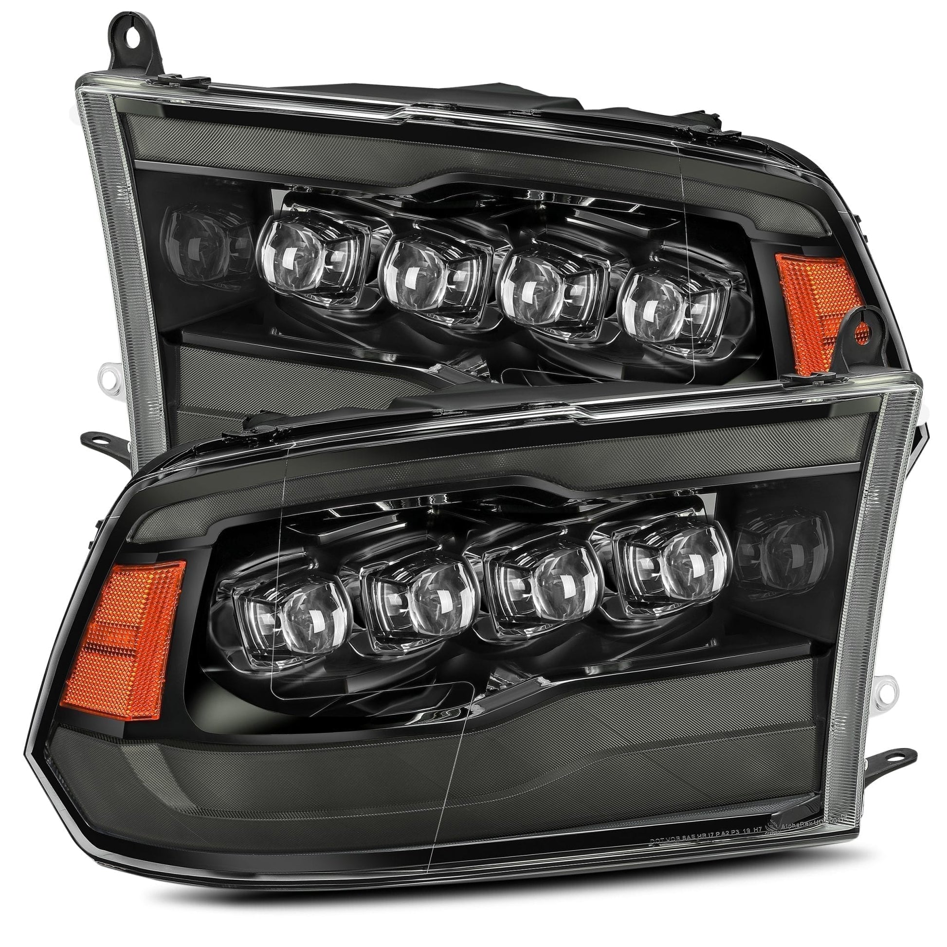 2009-2018 Ram Truck NOVA-Series LED Projector Headlights Alpha-Black Alpha-Rex  880541