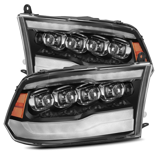2009-2018 Ram Truck NOVA-Series LED Projector Headlights Jet Black Alpha-Rex  880590
