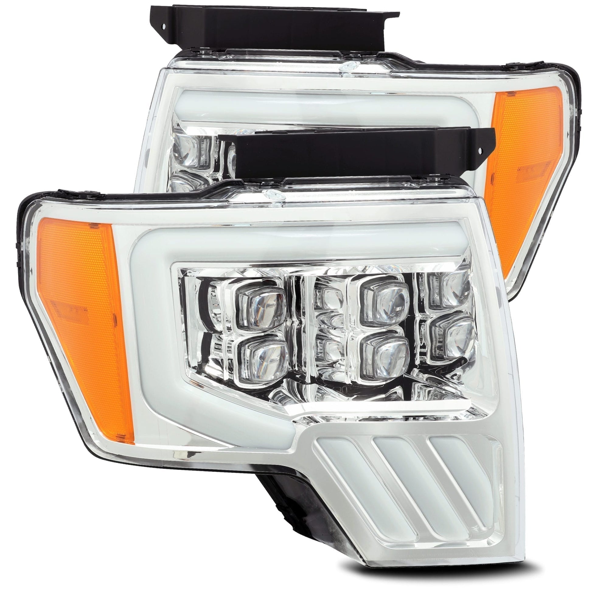 2009-2014 Ford F20150 NOVA-Series LED Projector Headlights Chrome Alpha-Rex  880191