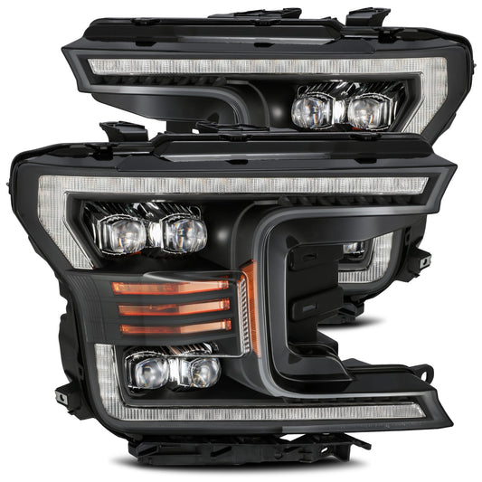 2018-2020 Ford F20150 NOVA-Series LED Projector Headlights Black Alpha-Rex  880182