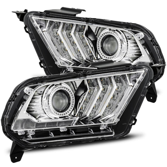 2007-2013 Chevrolet Silverado LUXX-Series LED Projector Headlights Jet Black Alpha-Rex  880223