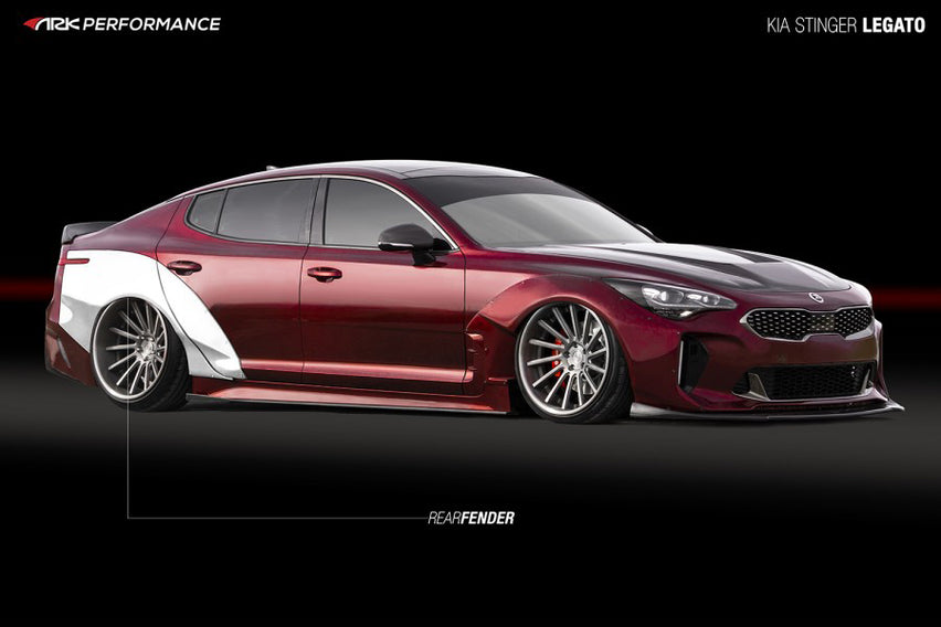ARK SFLS-0811D Kia Stinger 2018-2021 Legato Fiberglass Rear Driver Side Over Fender