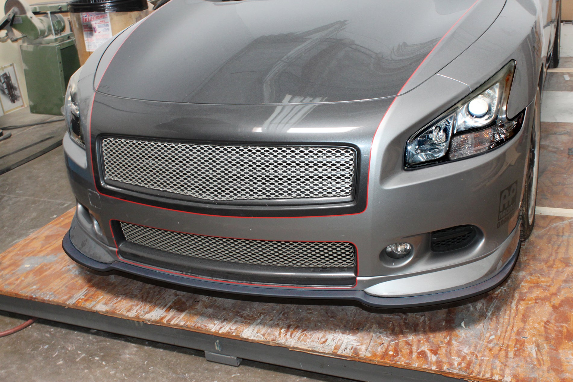 2009-2015 Nissan Maxima Front Lip Spoiler splitter - KB12742S