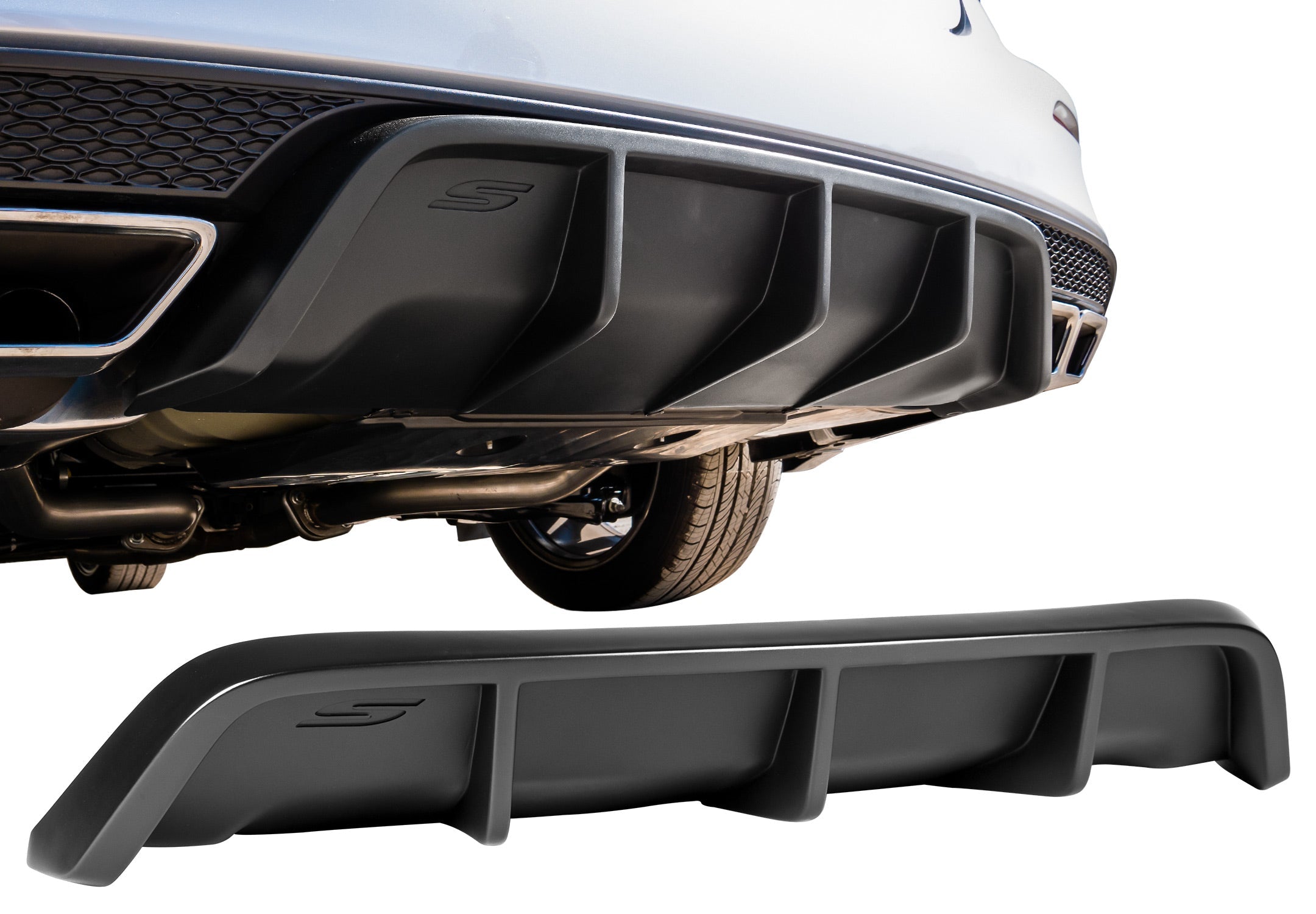 2019-2021 Nissan Maxima STILLEN Rear Diffuser [Matte Black]