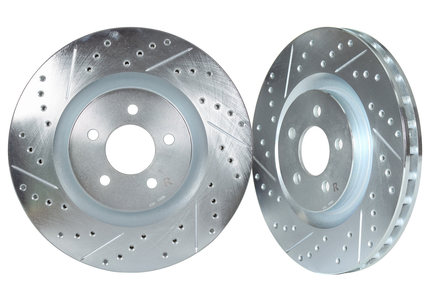 Z32 Rofu Rear Left Rotor STILLEN Front Cross Drilled & Slotted 1-Piece Sport Rotors NIS81001