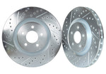 Infiniti / Nissan Front Cross Drilled & Slotted 1-Piece Sport Rotors - Standard Brakes (w/o Akebono Calipers) (Set of 2) - INF3000XS