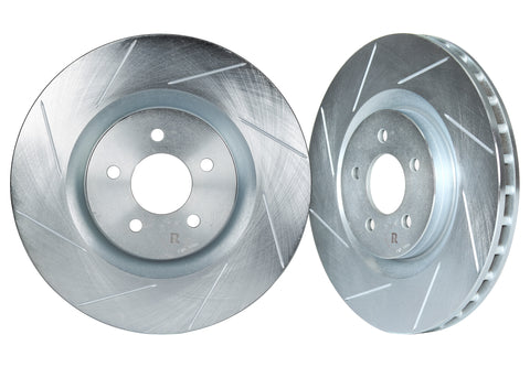 Infiniti / Nissan Front Slotted 1-Piece Sport Rotors - Sport Brakes (Akebono Calipers) (Set of 2) - INF3500S