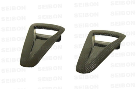 Seibon Hood Air Duct Carbon Fiber Hood Scoops AD0910NSGTR-OE