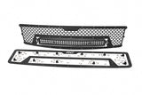 Mesh Grille | 30" Dual Row LED | Black | Chevy Silverado 1500 | 2007-2013