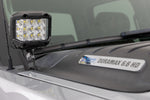 LED Light | Ditch Mount | 2&quot; Black Pair | Amber DRL | Chevy 1500 | 2007-2013