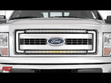 LED Light | Grille Mount | Dual 30" Chrome Single Row | Ford F-150 | 2009-2014