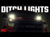 LED Light | Ditch Mount | Dual 2" Black Pairs | Flood | Toyota Tundra | 2014-2021