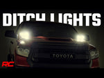 LED Light | Ditch Mount | Dual 2" Black Pairs | Amber DRL | Toyota Tundra | 2014-2021