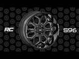 Rough Country 96 Series Wheel | One-Piece | Gloss Black | 22x10 | 6x135 | -19mm | 2009-2022