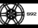 Rough Country 92 Series Wheel | Machined One-Piece | Gloss Black | 20x12 | 6x135 | -44mm | 2019-2022