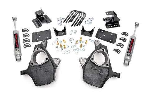 Lowering Kit | Knuckle | 2"FR | 4"RR | Chevrolet Silverado/GMC Sierra 1500| 2007-2014