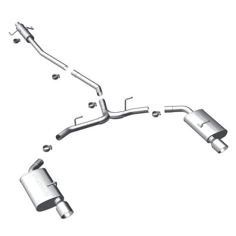 Magnaflow Stainless Steel Cat-Back Exhaust - Dual Split Rear Exit 15552 MA15552