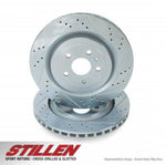 STILLEN Rear Cross Drilled & Slotted 1-Piece Sport Rotors NIS1551XS