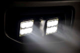 LED Light | Fog Mount | Dual 2" Black Pairs | SAE | Ford F-150 | 2015-2017
