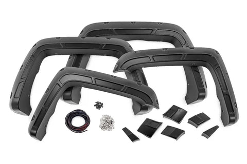 DEFENDER POCKET FENDER FLARES GMC SIERRA 1500 (2014-2018)/SIERRA 2500 (2015-2019) | ROUGH COUNTRY A-G11611