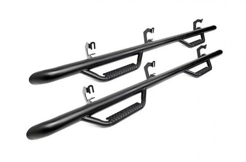 2014-2018 GMC Sierra/ Chevrolet Silverado Nerf Steps - 2WD/4WD (Double Cab Standard Bed Models) [6.5ft Beds] - RCC1489QC