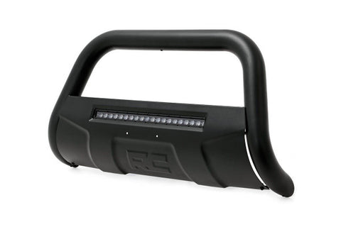 2005-2018 Nissan Frontier Bull Bar - 2WD/4WD [w/ Integrated LED Light-bar] (Black Series) - Rough Country B-N4150