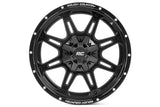 Rough Country 94 Series Wheel | One-Piece | Matte Black | 20x10 | 6x5.5/6x135 | -18mm | 2002-2006