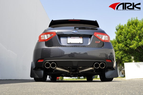 ARK 2008-2014 Subaru WRX, STI Hatchback Grip Exhaust System w/ Polished Tips SM1
