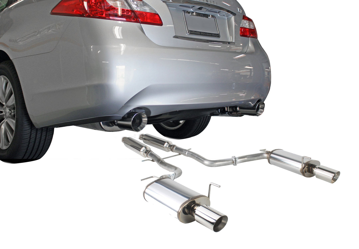 2011-2013 Infiniti M56 / 2014-2018 Q70] - STILLEN Stainless Steel Near Cat-Back Exhaust System - 504456
