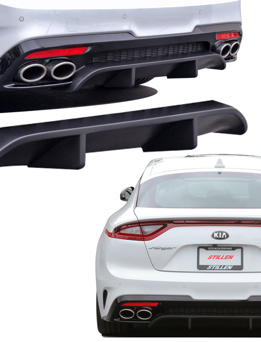 2018-2021 Kia Stinger GT (AWD/RWD 3.3TT) Rear Diffuser [Matte Black] - KB26002MB